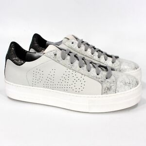 P448 White and Gray Sneakers